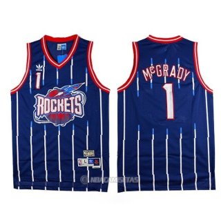 Camiseta Houston Rockets Mcgrady #1 Azul
