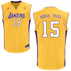 Camiseta Amarillo WorldPeace Los Angeles Lakers Revolution 30