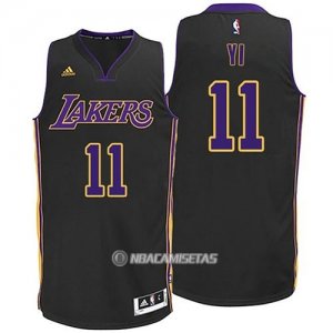 Camiseta Lakers Yi Los Aficionados Edicion #11 Negro