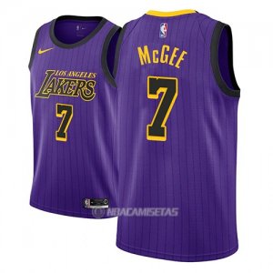 Camiseta Los Angeles Lakers Javale McGee #7 Ciudad 2018 Violeta