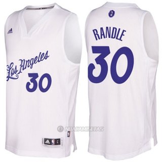 Camiseta Navidad Los Angeles Lakers Julius Randle #30 Blanco