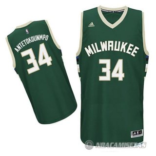Camiseta Verde Antetokounmpo Milwaukee Bucks Revolution 30
