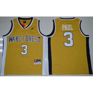 Camiseta NCAA Chris Paul #3 Dorado