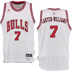 Camiseta Chicago Bulls Carter-Willams #7 Blanco