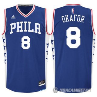 Camiseta Philadelphia 76ers Okafor #8 Azul