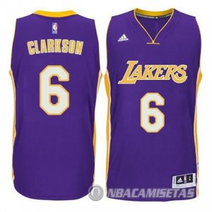Camiseta Los Angeles Lakers Clarkson #6 Purpura