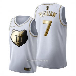 Camiseta Golden Edition Memphis Grizzlies Justise Winslow #7 2019-20 Blanco