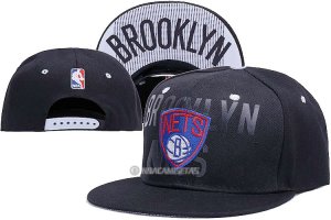 NBA Brooklyn Nets Sombrero Snapbacks Negro