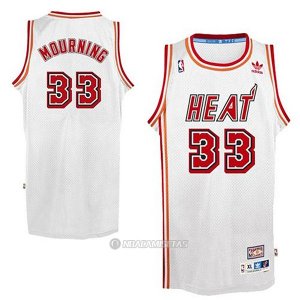 Camiseta Retro Miami Heat Mourning #33 Blanco