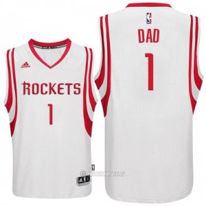 Camiseta Dia del Padre Houston Rockets Dad #1 Blanco