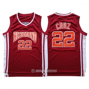 Camiseta NCAA Richmond Cruz #22 Rojo