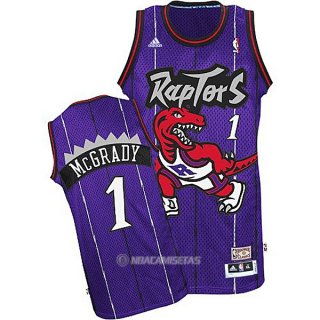 Camiseta Autentico Toronto Raptors McGrady #1 Violeta