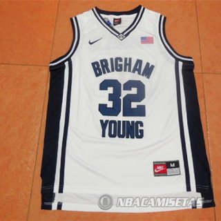Camiseta NCAA Brigham Young Fredette Blanco #32