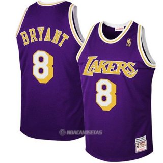 Camiseta Retro Los Angeles Lakers Bryant #8 Purpura