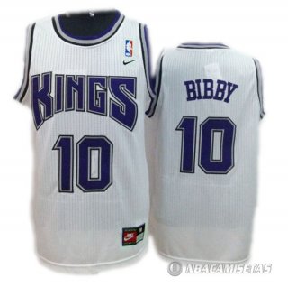 Camiseta Sacramento Kings Bibby #10 Blanco