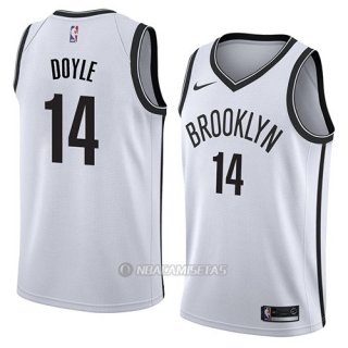 Camiseta Brooklyn Nets Milton Doyle #14 Association 2018 Blanco