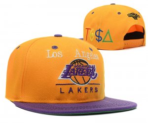 NBA Los Angeles Lakers Sombrero Naranja Purpura 2016