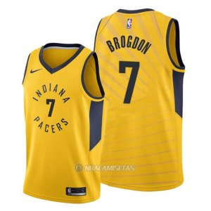 Camiseta Indiana Pacers Malcolm Brogdon #7 Statement Oro