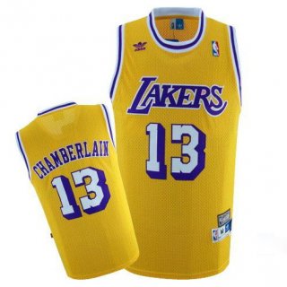 Camiseta Los Angeles Lakers Chamberlain #13 Amarillo