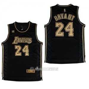 Camiseta Ciudad Los Angeles Lakers Bryant #24 Negro