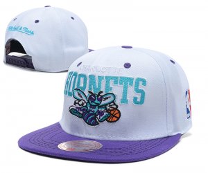 NBA Charlotte Hornets Sombrero Blanco Purpura 2016