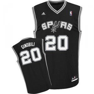 Camiseta Negro Ginobili San Antonio Spurs Revolution 30