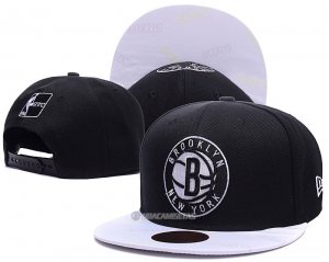 NBA Brooklyn Nets Sombrero Negro Blanco