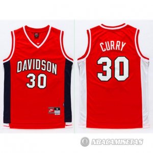 Camiseta NCAA Davidson Curry Rojo #30