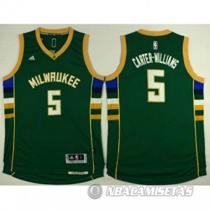 Camiseta Carter-Williams Milwaukee Bucks #5 Verde