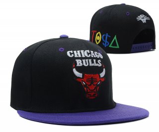 NBA Chicago Bulls Sombrero Negro Purpura 2016