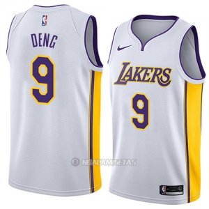 Camiseta Los Angeles Lakers Luol Deng #9 Association 2018 Blanco