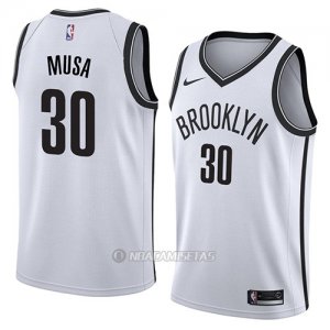Camiseta Brooklyn Nets Dzanan Musa #30 Association 2018 Blanco
