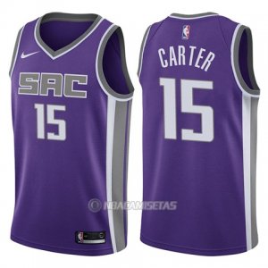 Camiseta Sacramento Kings Vince Carter #15 Icon 2017-18 Violeta