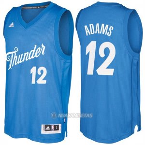 Camiseta Navidad Oklahoma City Thunder Steven Adams #23 Azul