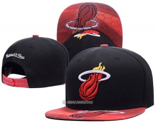 NBA Miami Heat Sombrero Negro Rojo