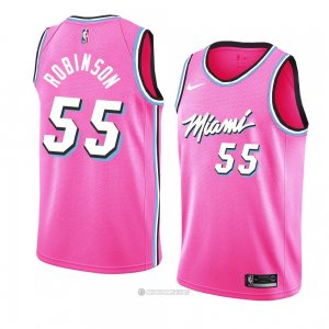 Camiseta Miami Heat Duncan Robinson #55 Earned 2018-19 Rosa