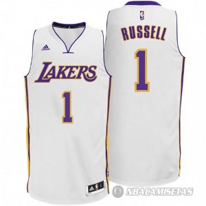 Camiseta Los Angeles Lakers Russell #1 Blanco