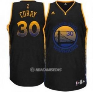 Camiseta Ambiente Golden State Warriors Curry #30 Negro