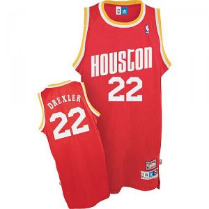 Camiseta Houston Rockets Drexler #22 Rojo