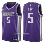 Camiseta Sacramento Kings De'Aaron Fox #5 Icon 2017-18 Violeta