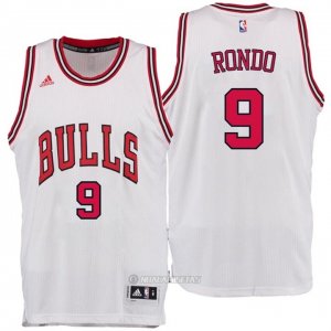 Camiseta Bulls Rondo #9 Blanco