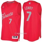 Camiseta Navidad Toronto Raptors Kyle Lowry #7 Rojo