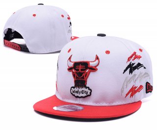 NBA Chicago Bulls Sombrero Blanco Rojo