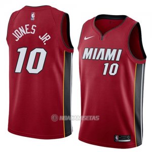 Camiseta Miami Heat Derrick Jones Jr. #10 Statement 2018 Rojo