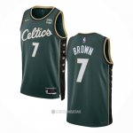 Camiseta Boston Celtics Jaylen Brown #7 Ciudad 2022-23 Verde