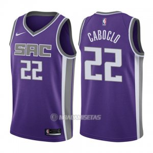 Camiseta Sacramento Kings Bruno Caboclo #22 Icon 2017-18 Violeta