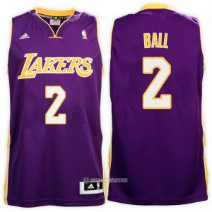 Camiseta Los Angeles Lakers Ball #2 Violeta