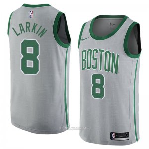 Camiseta Boston Celtics Shane Larkin #8 Ciudad 2018 Gris
