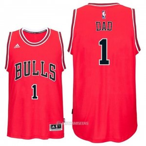 Camiseta Dia del Padre Chicago Bulls Dad #1 Rojo
