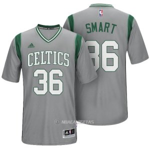 Camiseta Manga Corta Boston Celtics Smart #36 Gris